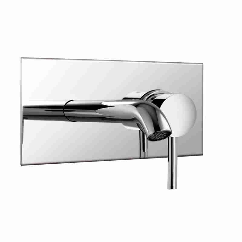 SOLO PARTI ESTERNE PER MISCELATORE MONOCOMANDO DA INCASSO PER LAVABO.