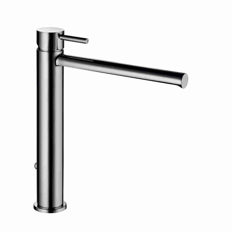 MISCELATORE MONOCOMANDO ALTO PER LAVABO SENZA SCARICO.