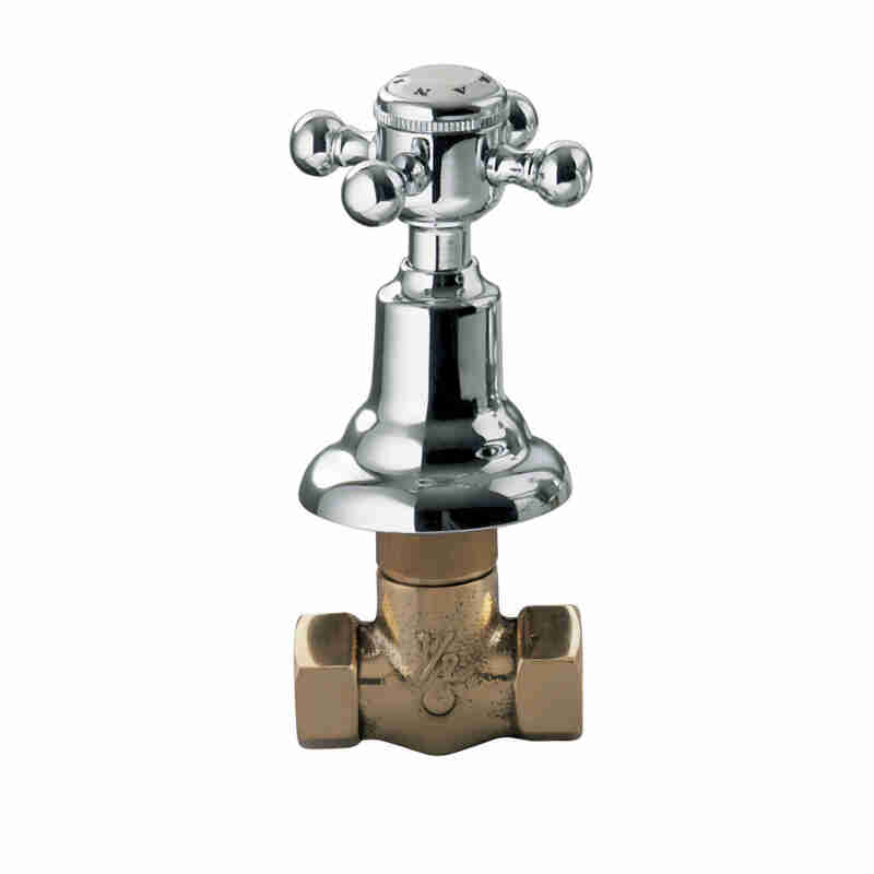 COPPIA RUBINETTI DA INCASSO DRITTO DA 1/2".