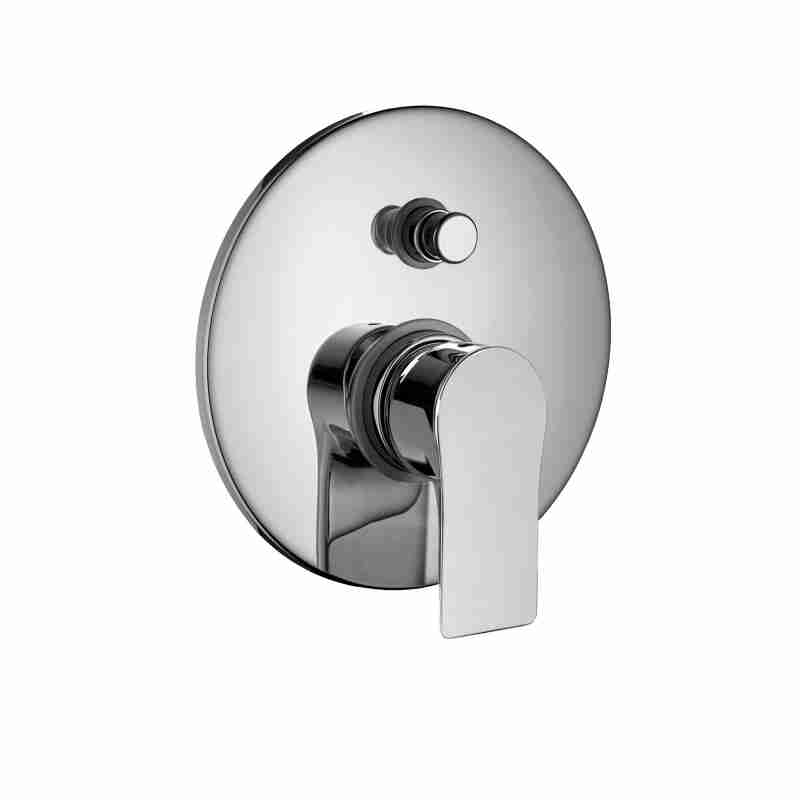 ONLY EXTERNAL PARTS FOR BUILT-IN SINGLE-LEVER MIXER FOR BATH-SHOWER WITH AUTOMATIC DIVERTER.