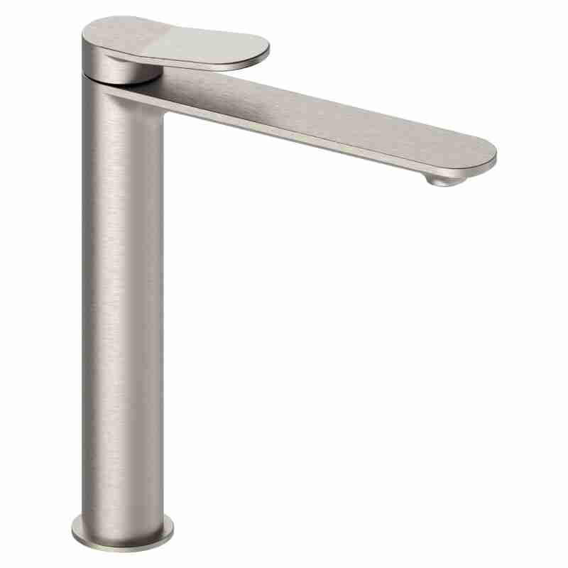 MISCELATORE MONOCOMANDO ALTO PER LAVABO CON SCARICO CLICK-CLACK DA 1"1/4 E TAPPO A COPERTURA TOTALE.