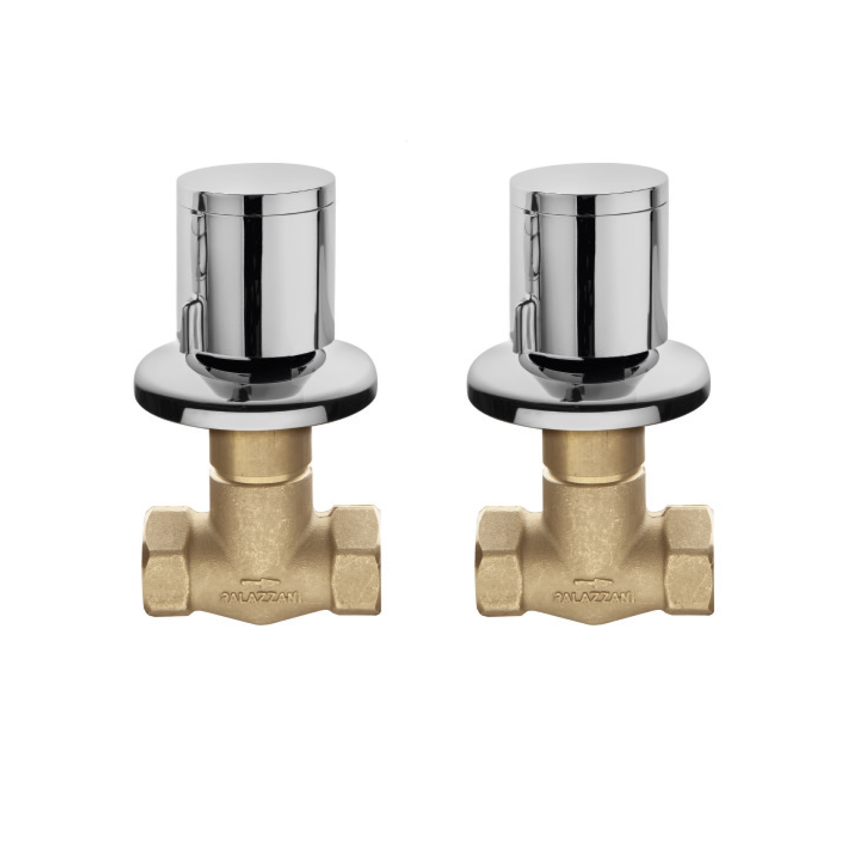 PAIR OF 1/2” STRAIGHT BUILT-IN TAPS.