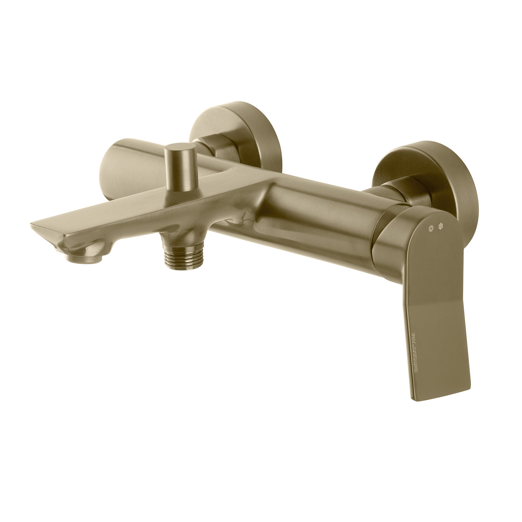 MISCELATORE MONOCOMANDO PER VASCA CON DEVIATORE, SENZA FLESSIBILE NE DOCCETTA.