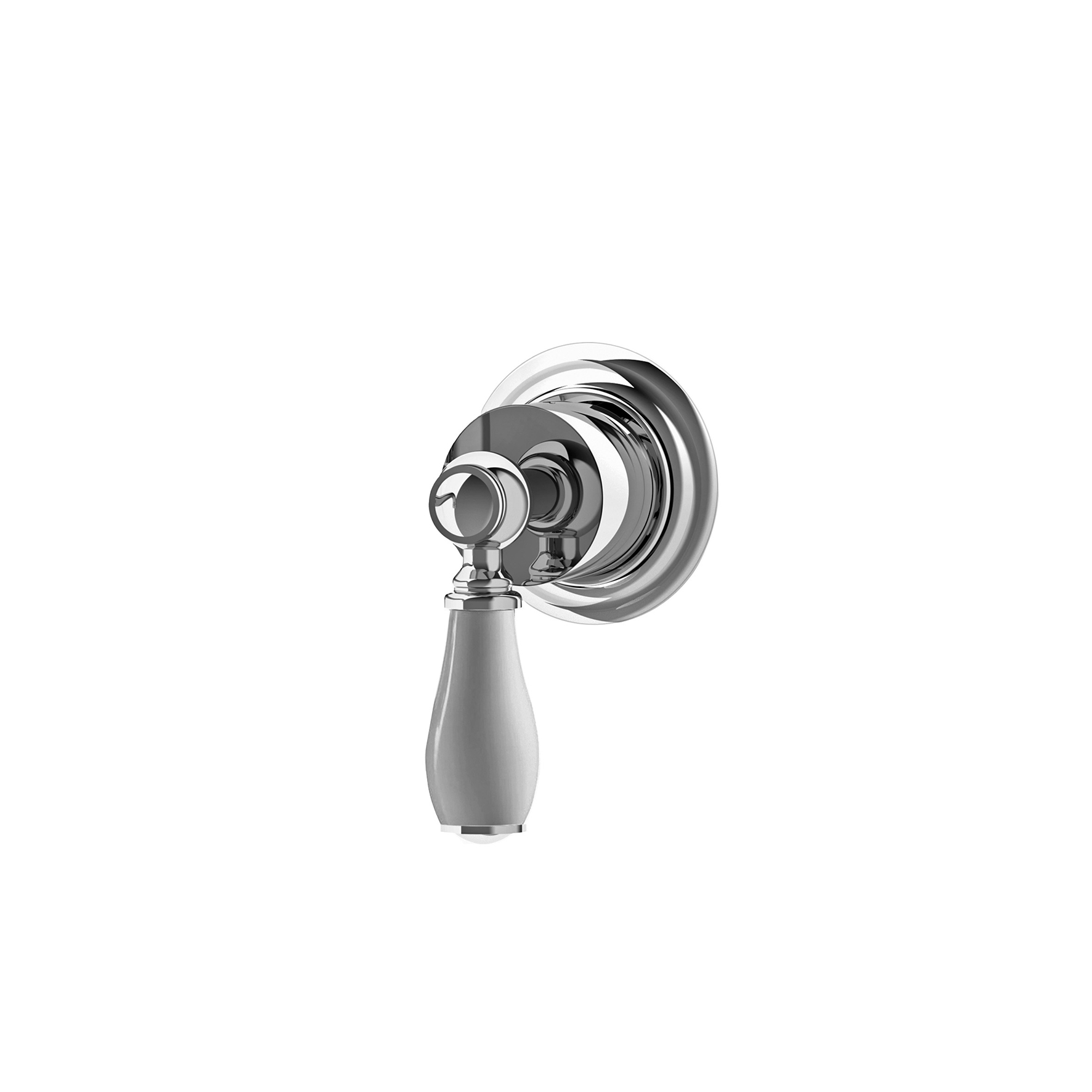 EXTERNAL PARTS FOR BUILT-IN DIVERTER WITHOUT STOP WITH D70MM ROSETTE.