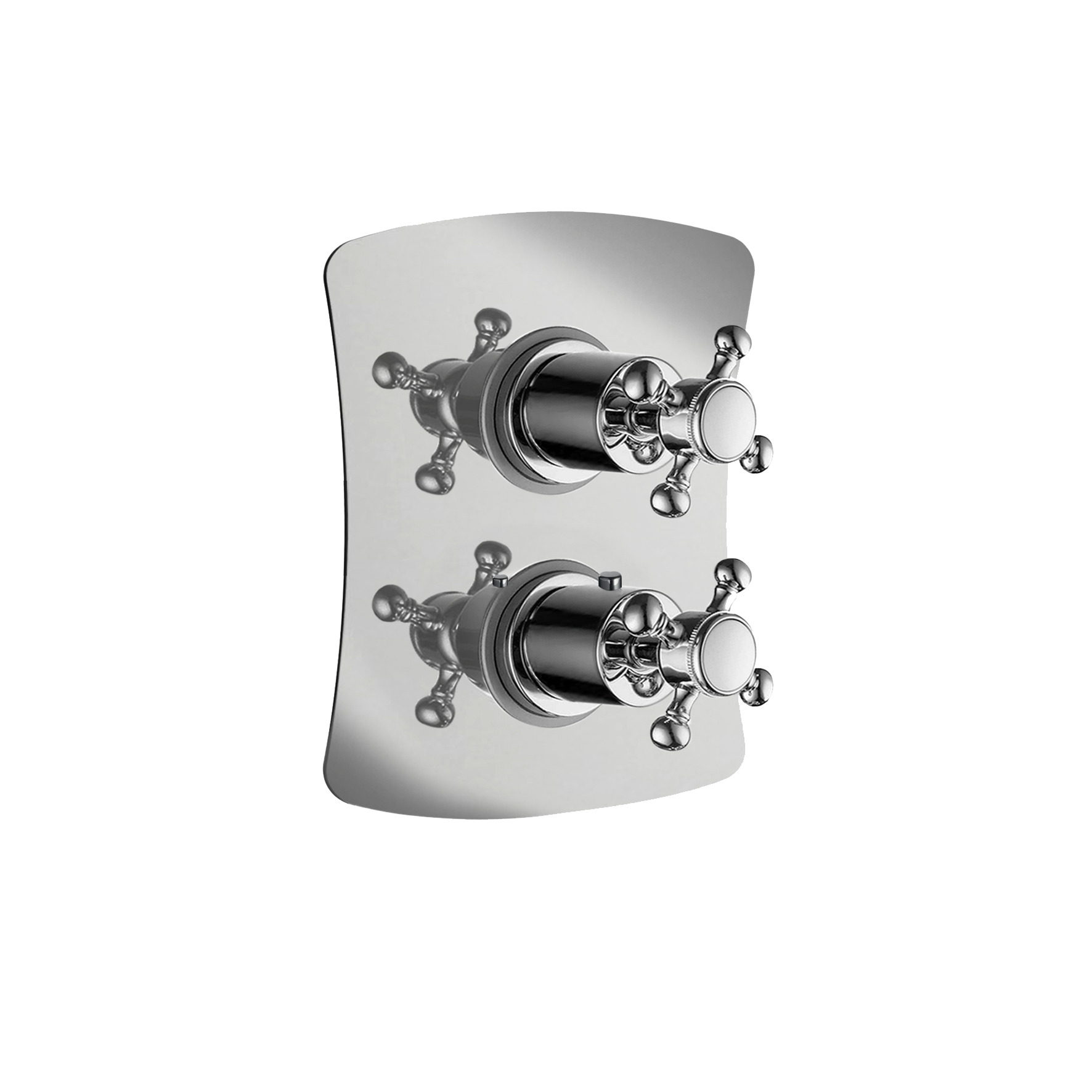 UNIQUEMENT PIÈCES EXTÉRIEURES POUR MITIGEUR DE DOUCHE THERMOSTATIQUE ENCASTRÉ.