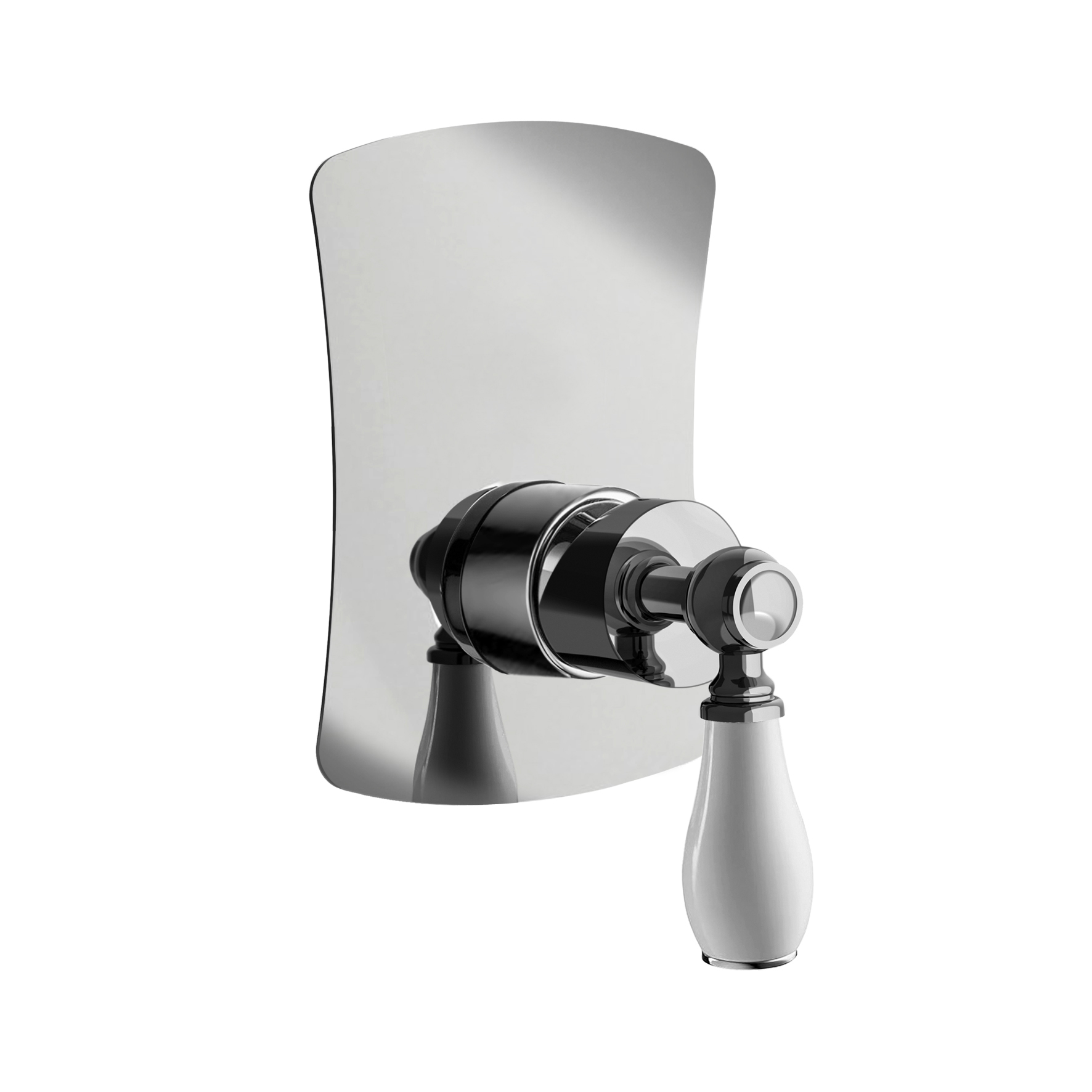UNIQUEMENT PIÈCES EXTÉRIEURES POUR MITIGEUR DE DOUCHE MONOCOMMANDE ENCASTRÉ.