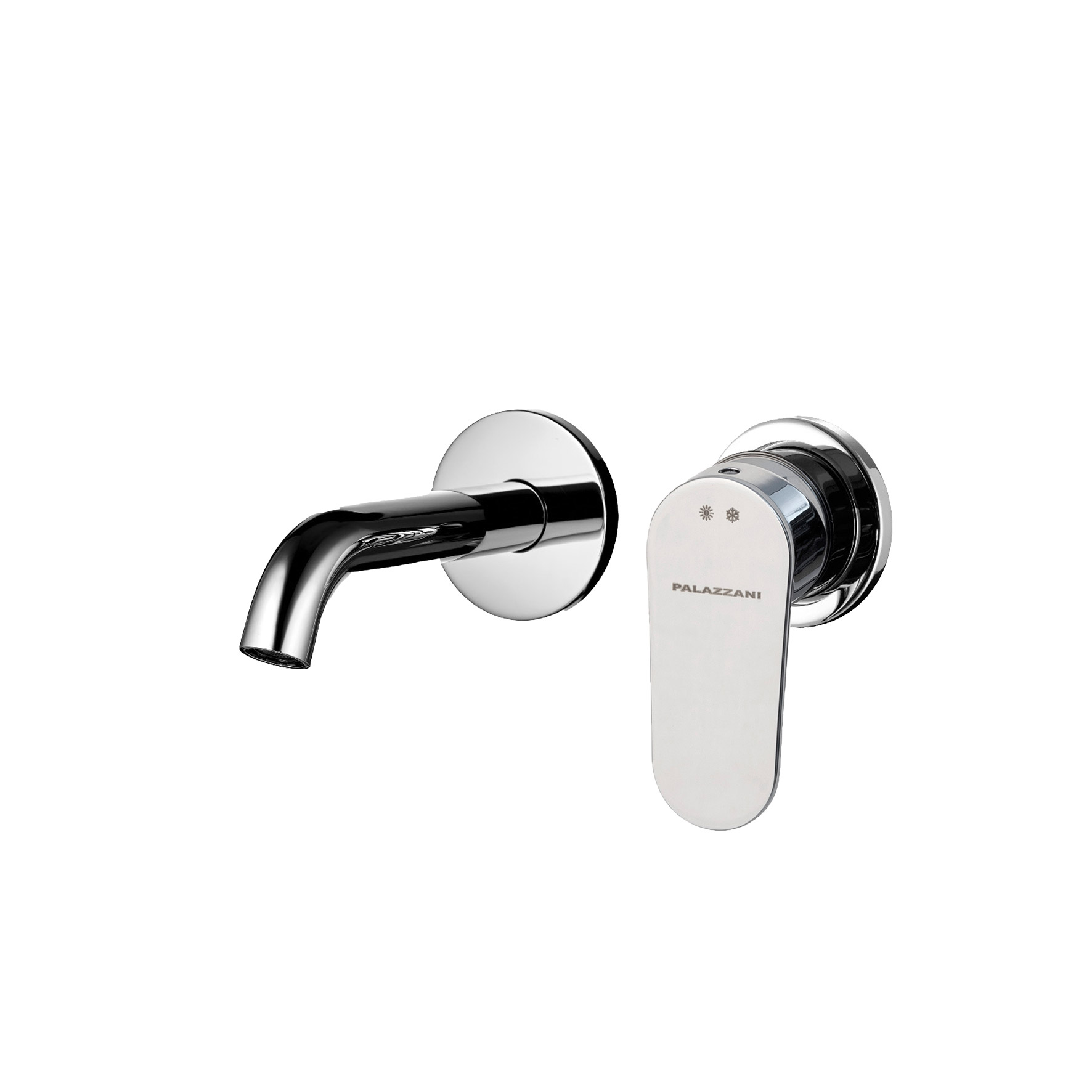 MISCELATORE MONOCOMANDO DA INCASSO COMPLETO PER LAVABO.