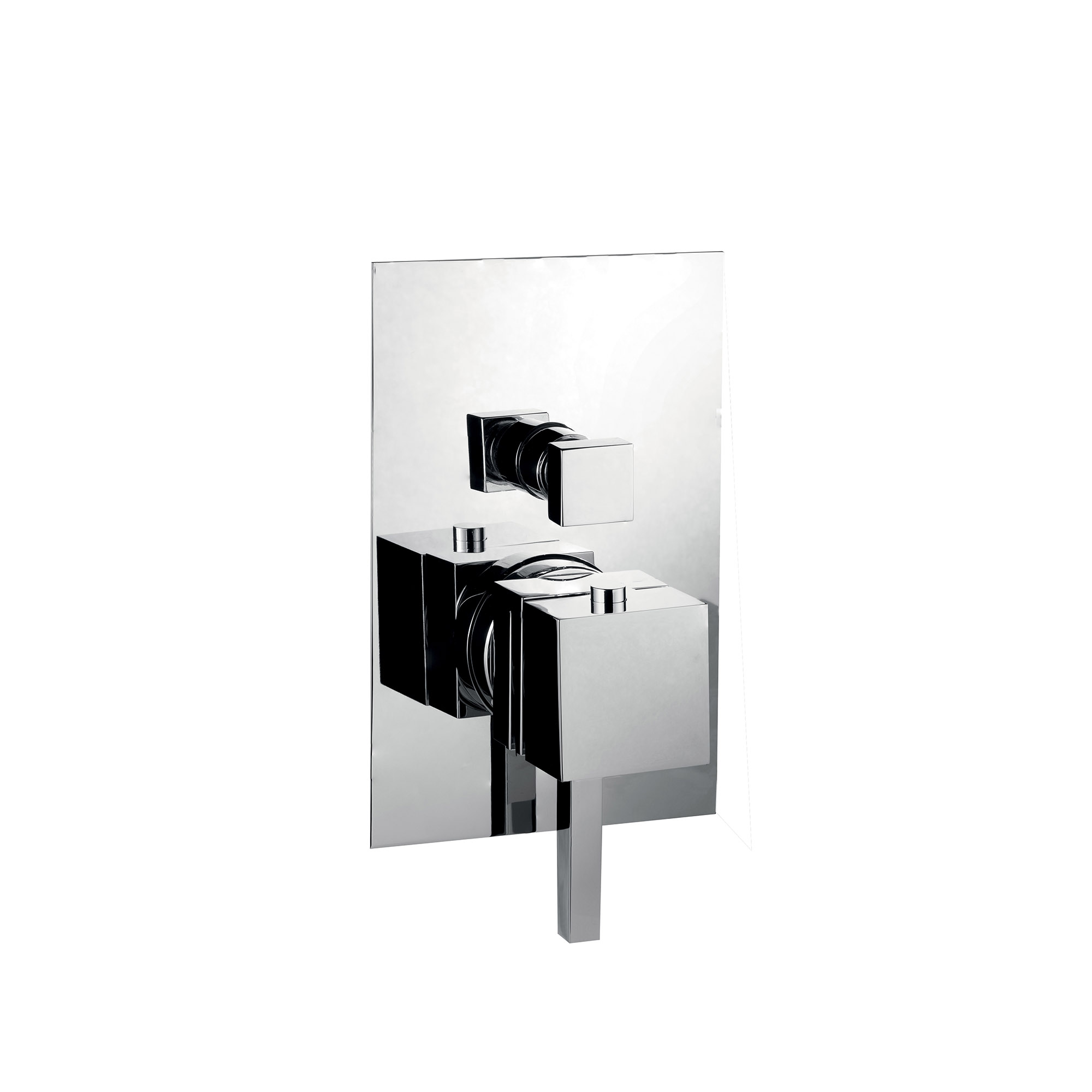 SOLO PARTI ESTERNE - MISCELATORE MONOCOMANDO DA INCASSO COMPLETO PER VASCA-DOCCIA CON DEVIATORE AUTOMATICO.