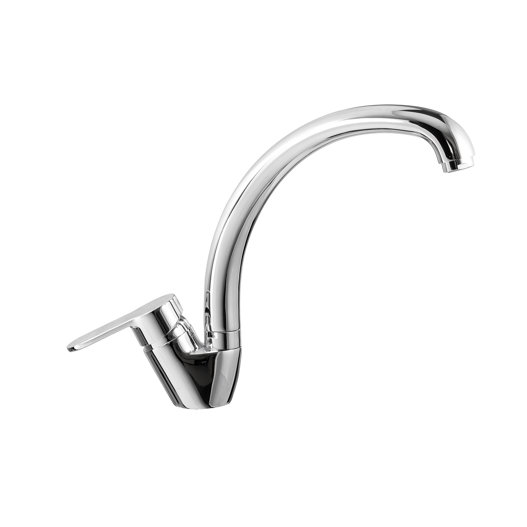 SINGLE-LEVER SINK MIXER WITH SWIVEL SPOUT.