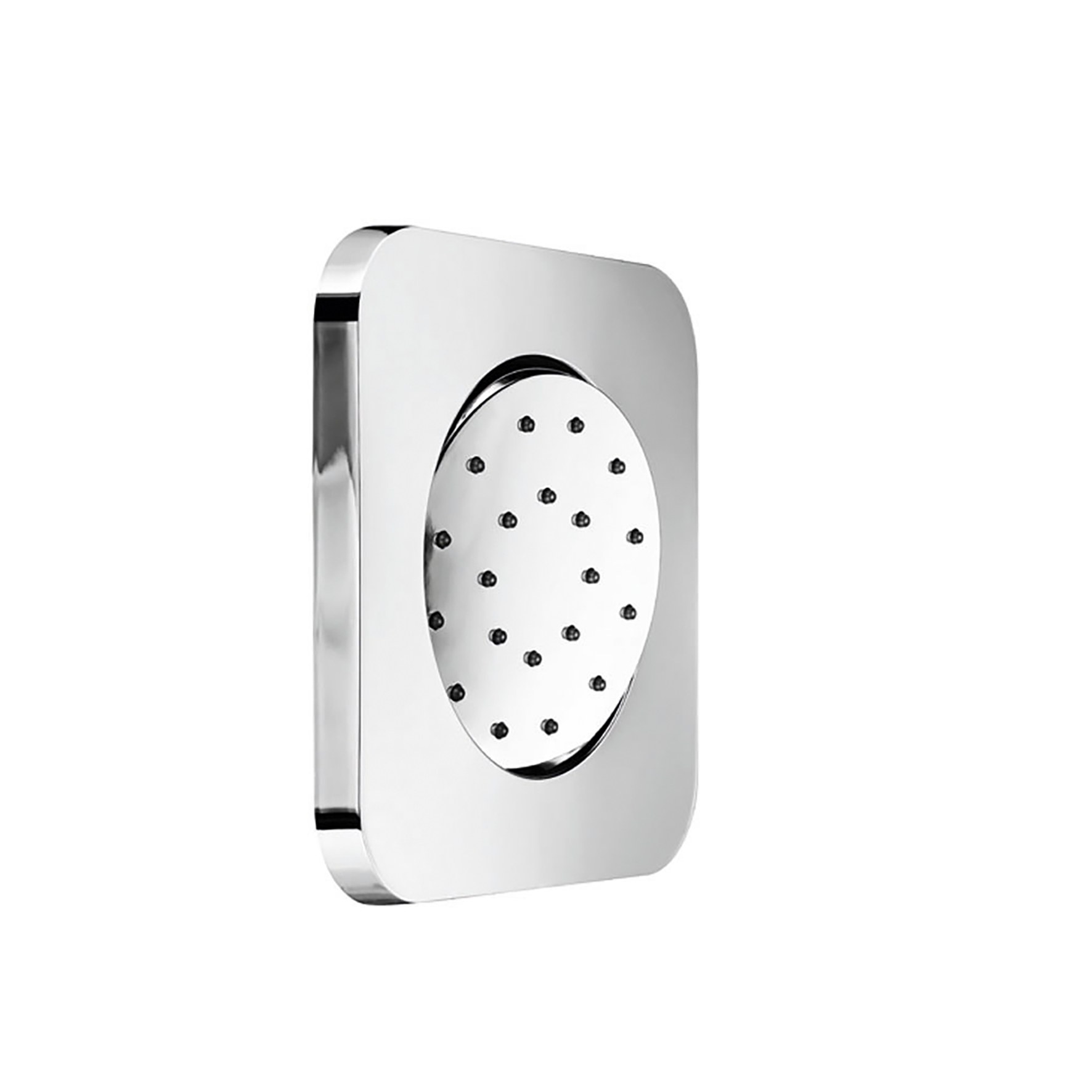 SOFFIONE LATERALE QUADRO IN ABS, 125X125MM.