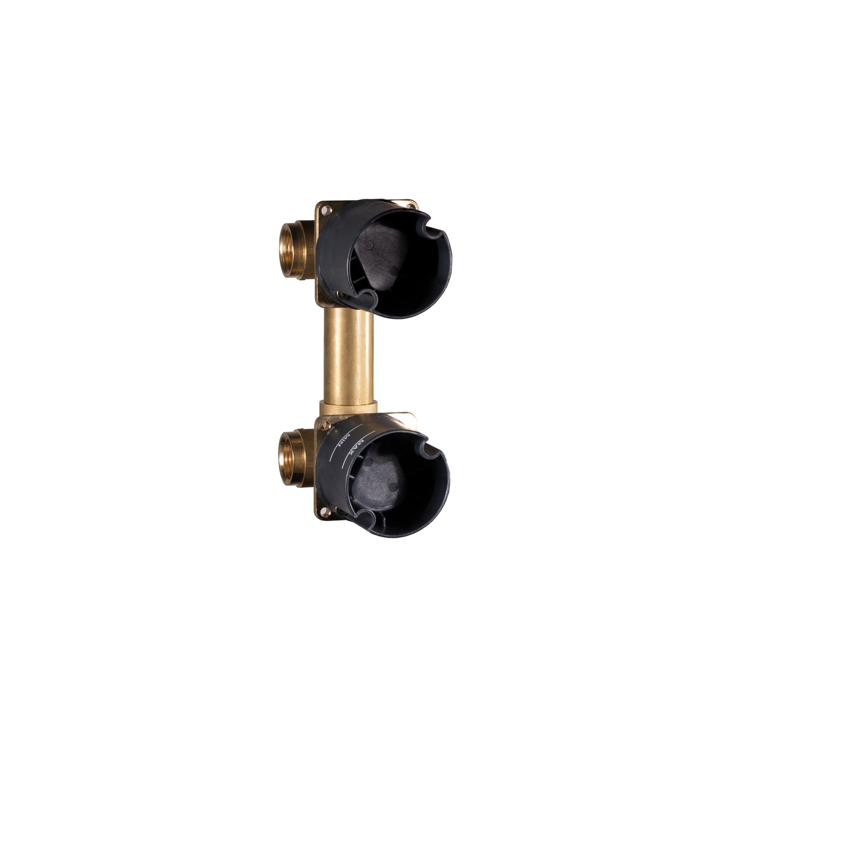UNIQUE, BUILT-IN BODY FOR SINGLE-LEVER MULTI-FUNCTION SHOWER MIXER WITH 2-OUTLET DIVERTER AND CERAMIC DISCS.