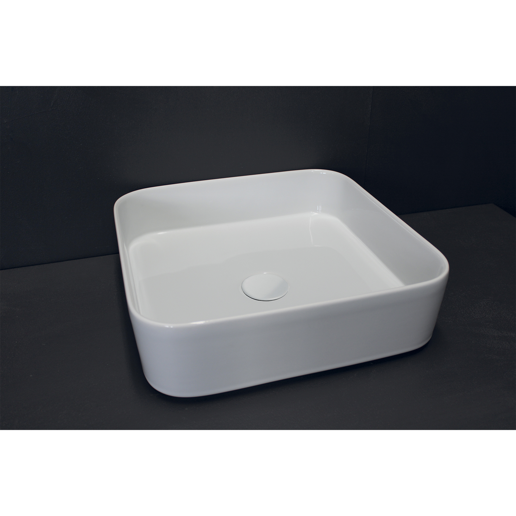 COUNTERTOP WASHBASIN, WITHOUT OVERFLOW.