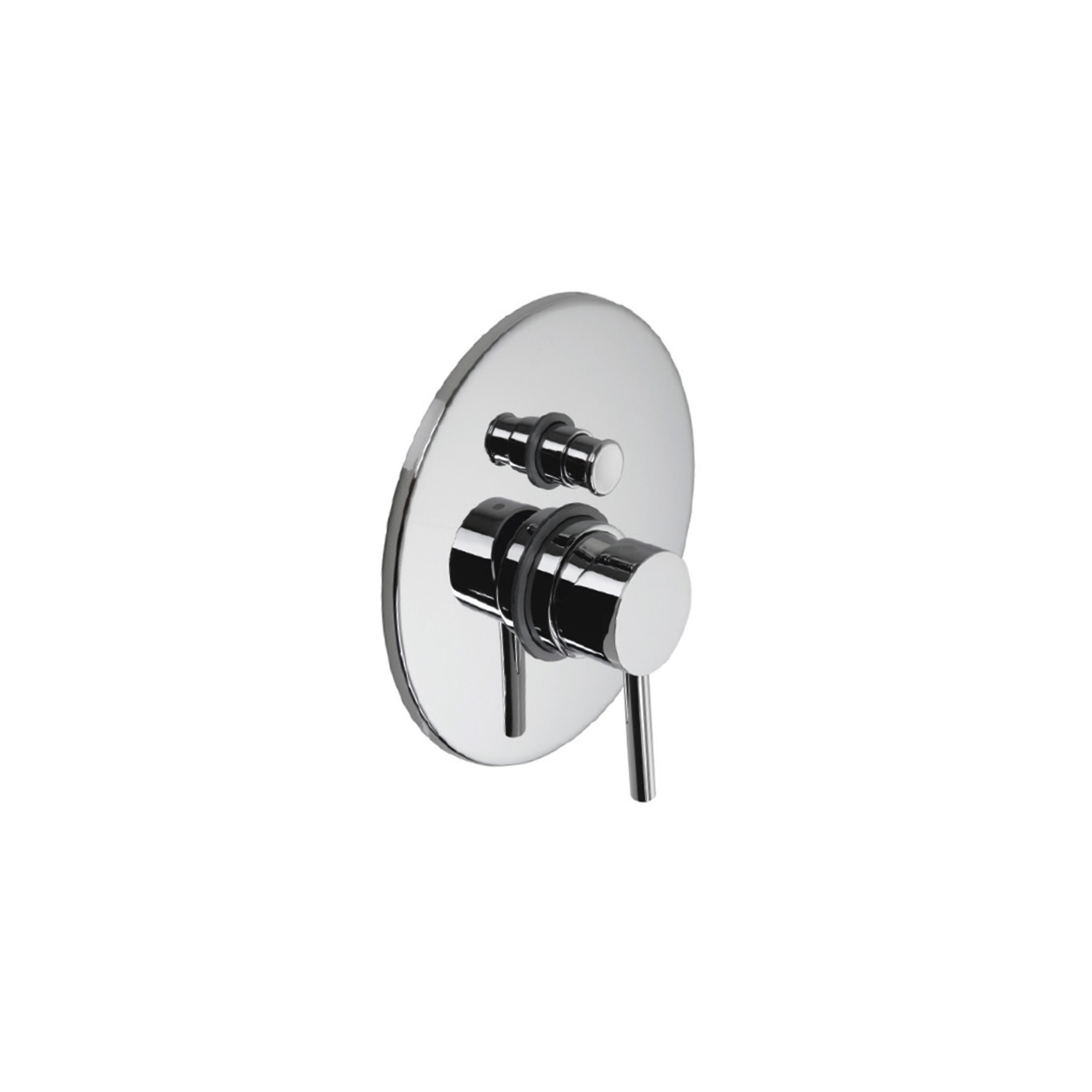 SOLO PARTI ESTERNE PER MISCELATORE MONOCOMANDO DA INCASSO PER VASCA-DOCCIA CON DEVIATORE AUTOMATICO.