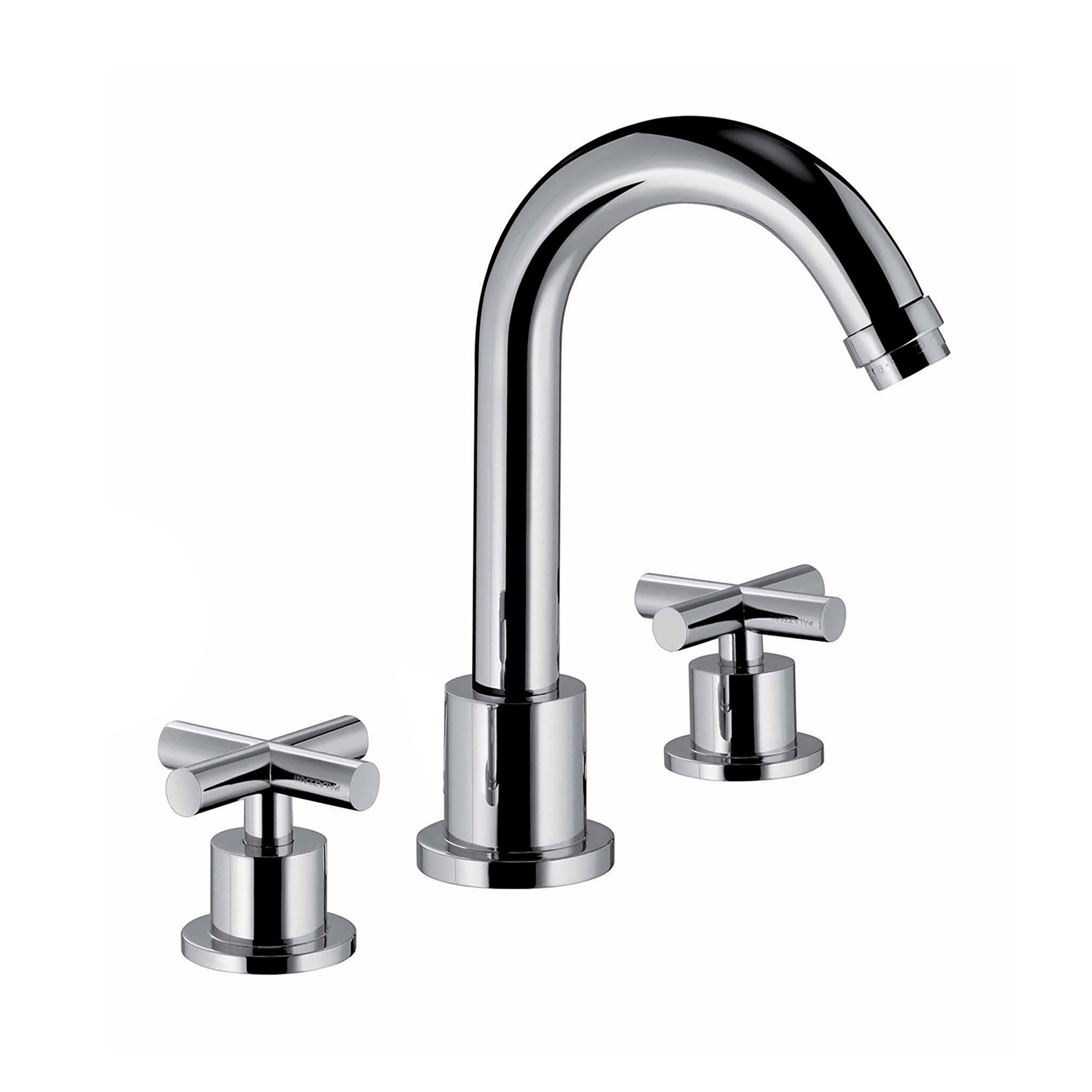 BATTERIA PER LAVABO 3 FORI CON BOCCA GIREVOLE