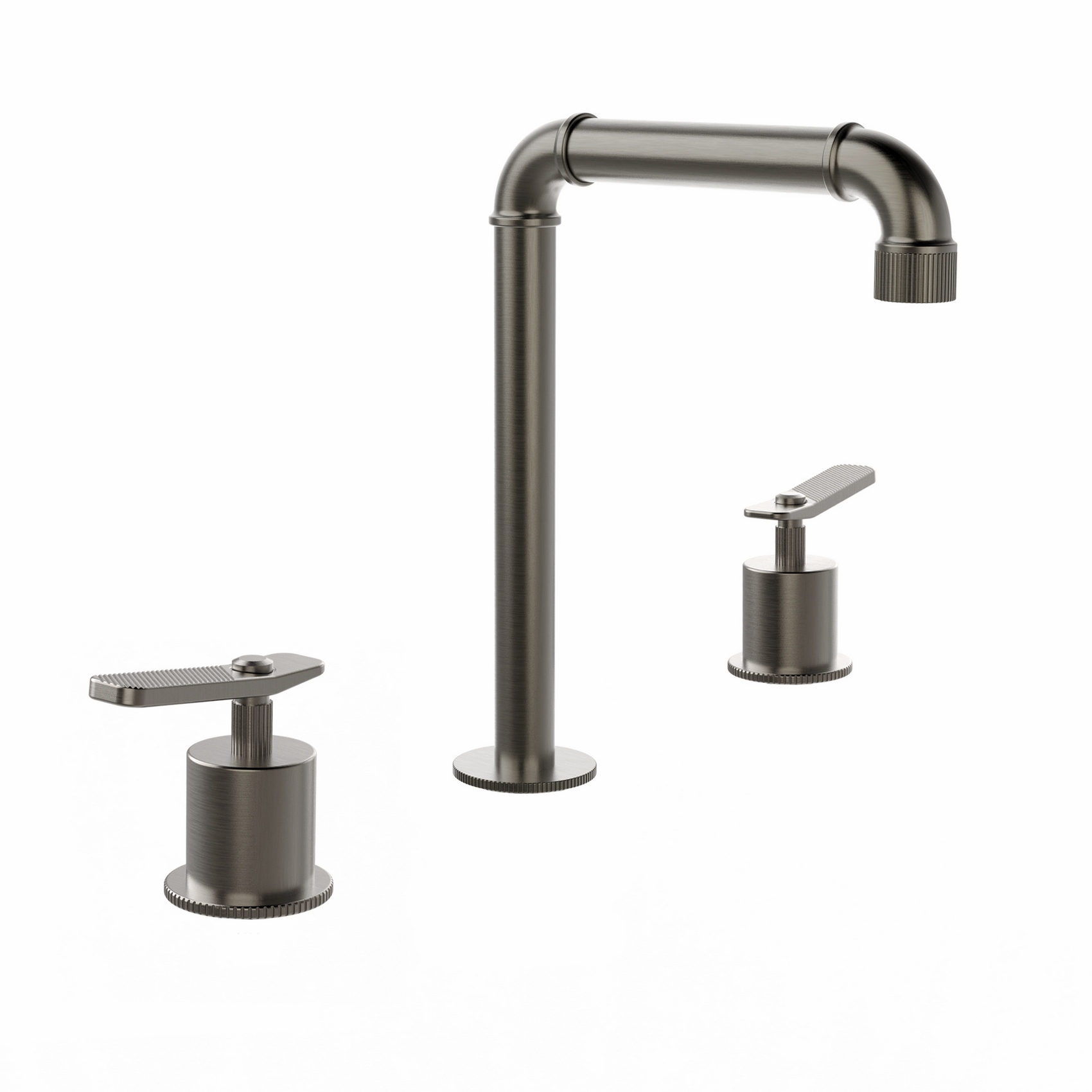 BATTERIA PER LAVABO 3 FORI CON SCARICO.