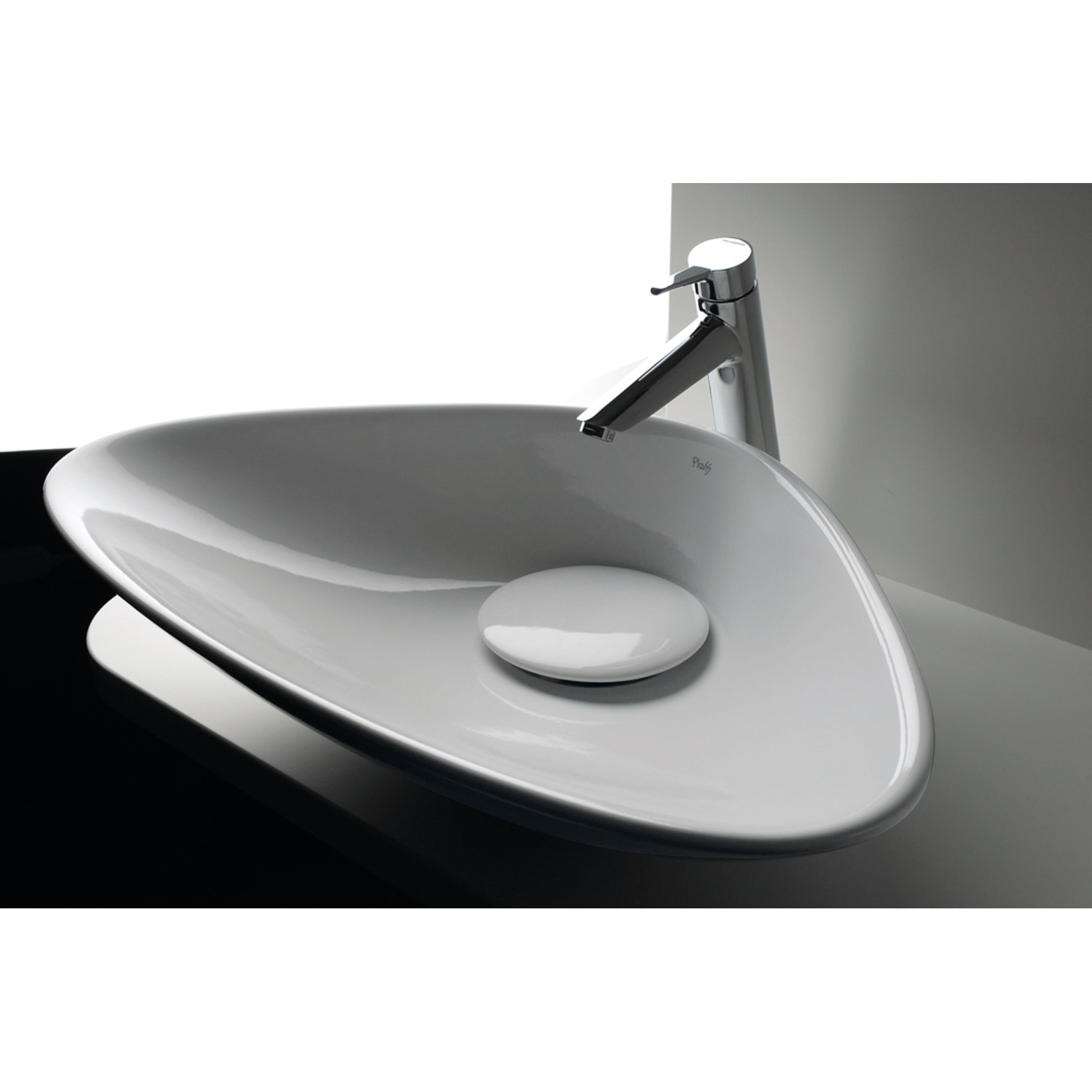 DRAG COUNTERTOP CERAMIC WASHBASIN + FIXING + DRAIN COVER