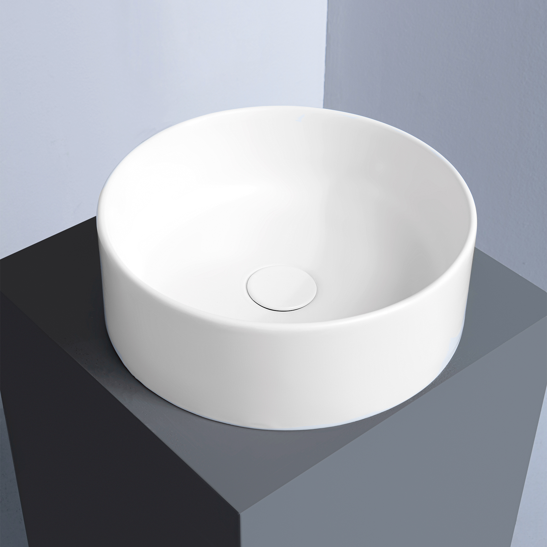 COUNTERTOP WASHBASIN WITHOUT OVERFLOW,