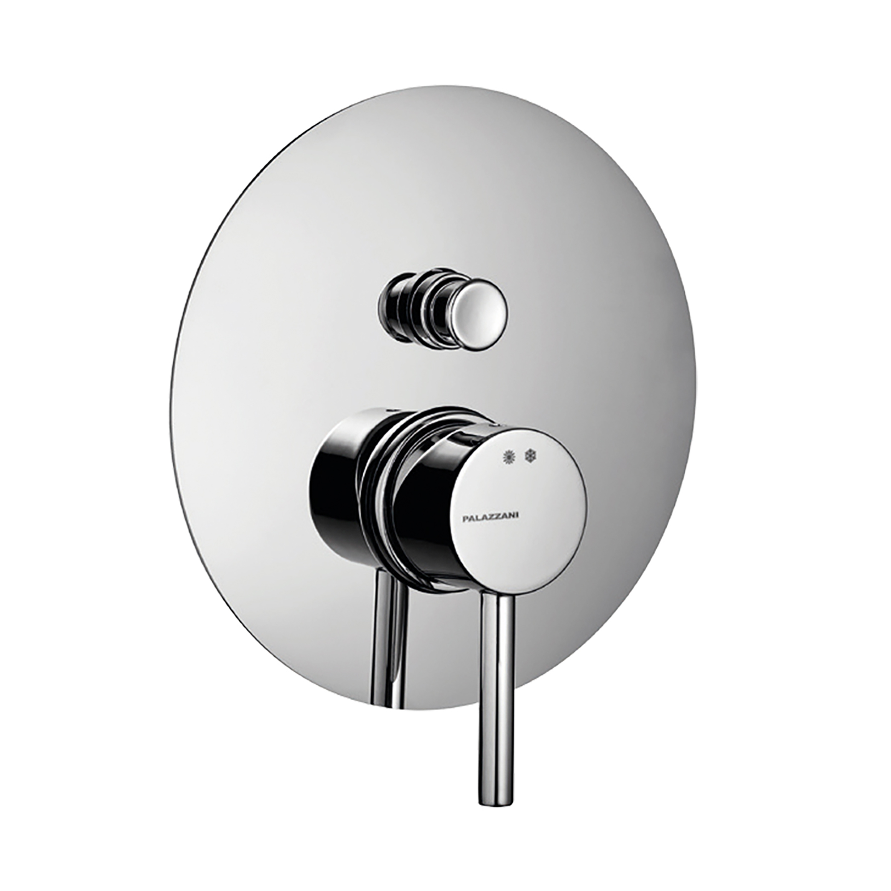 ONLY EXTERNAL PARTS FOR BUILT-IN SINGLE-LEVER MIXER FOR BATH-SHOWER WITH AUTOMATIC DIVERTER.