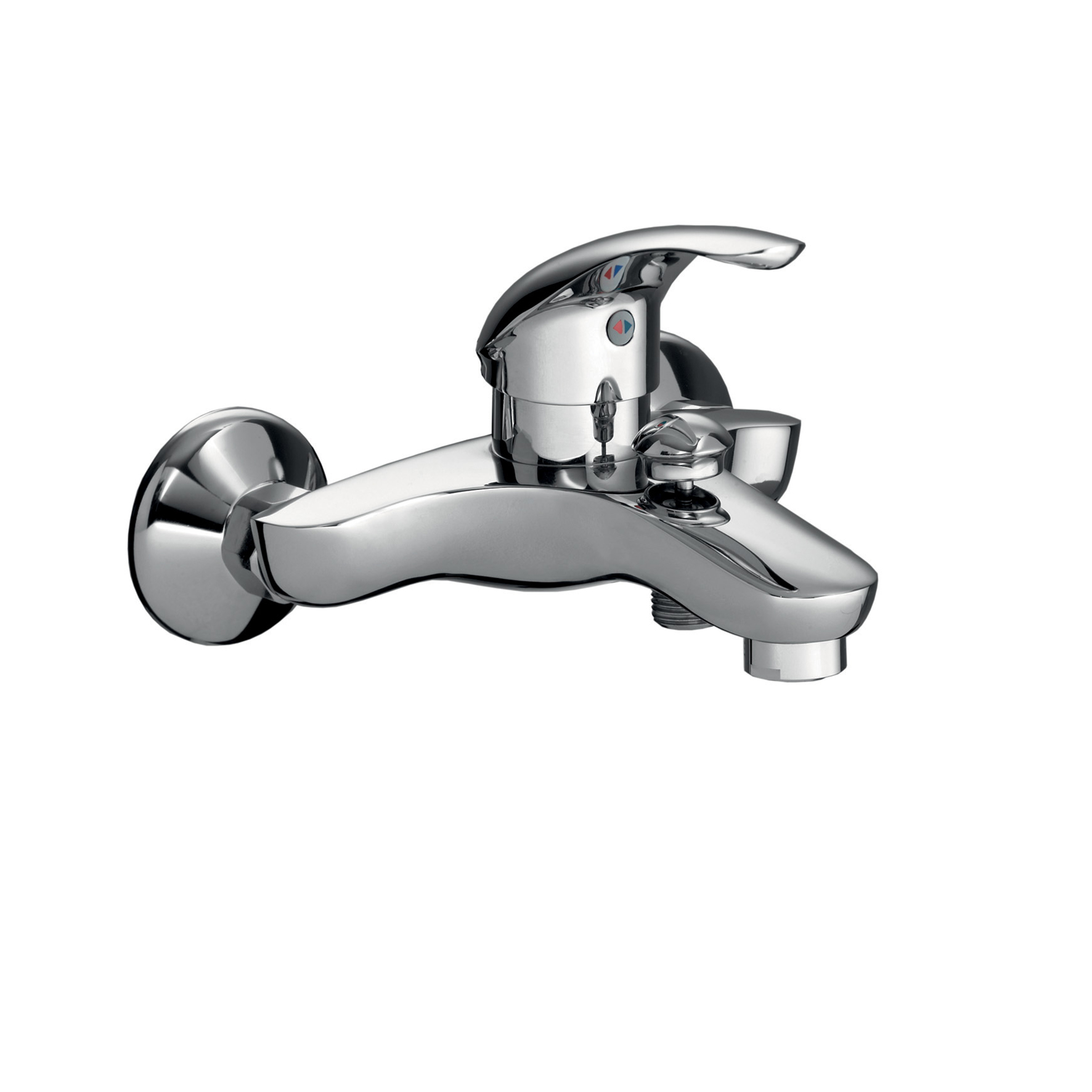 MEZCLADOR MONOMANDO DE BAÑO CON DESVIADOR, SIN FLEXIBLE NI MANO DE DUCHA.