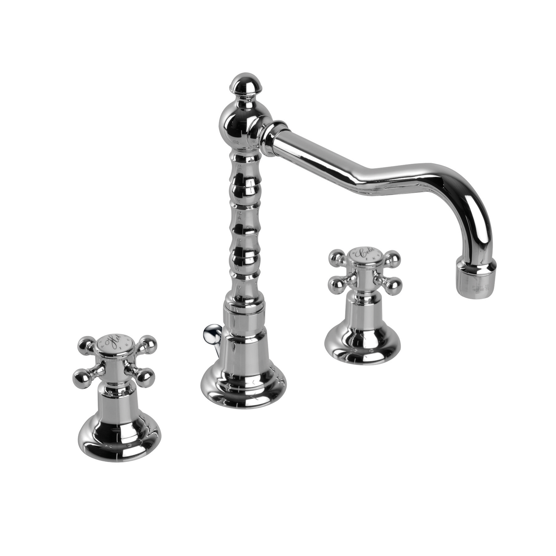 MÉLANGEUR D'ÉVIER 3 TROUS AVEC BEC PIVOTANT HAUT ET DRAINAGE 1" 1/4.