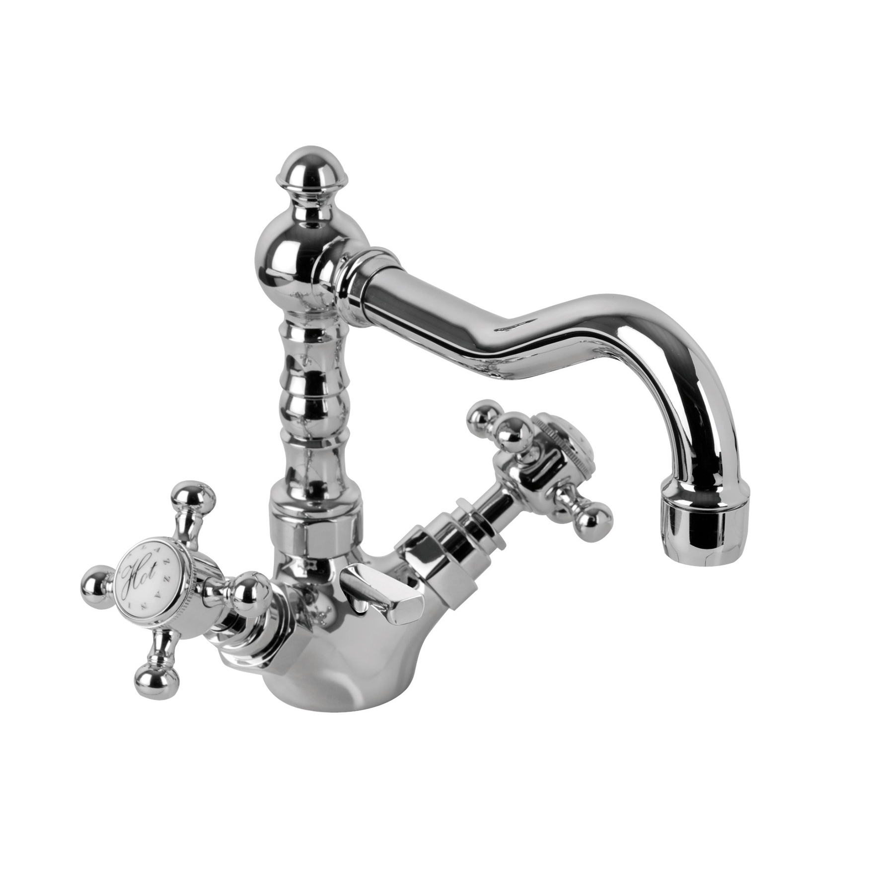 MONO TROU POUR ÉVIER AVEC BEC PIVOTANT ET DRAIN 1" 1/4.