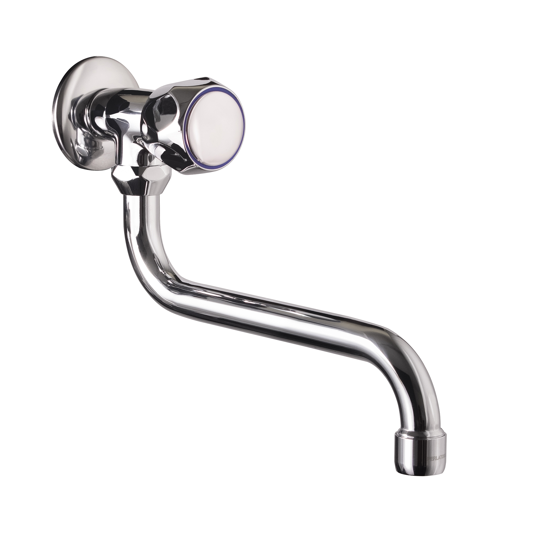 WALL-MOUNTED SINK TAP WITH SWIVEL SPOUT.