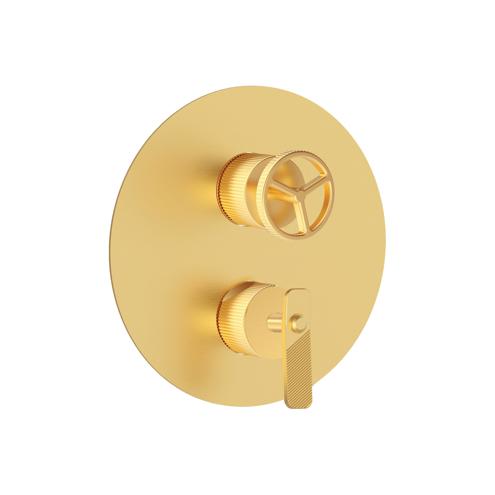 ONLY EXTERNAL PARTS FOR SINGLE-LEVER MULTI-FUNCTION SHOWER MIXER.