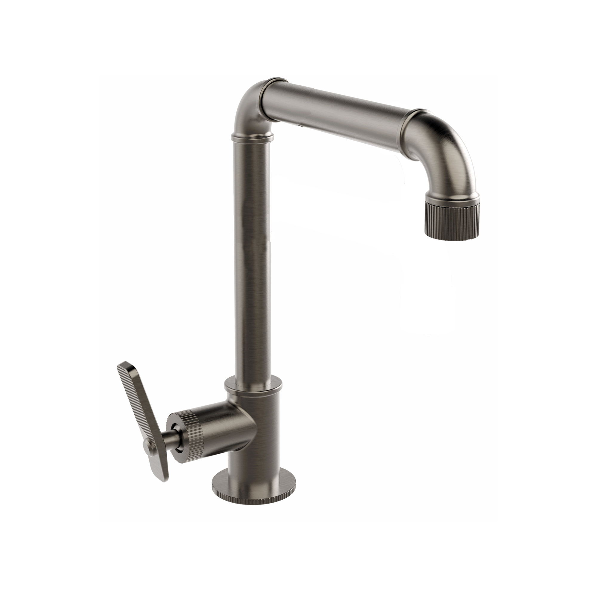 HIGH SINGLE-LEVER MIXER FOR WASHBASIN WITHOUT DRAIN.