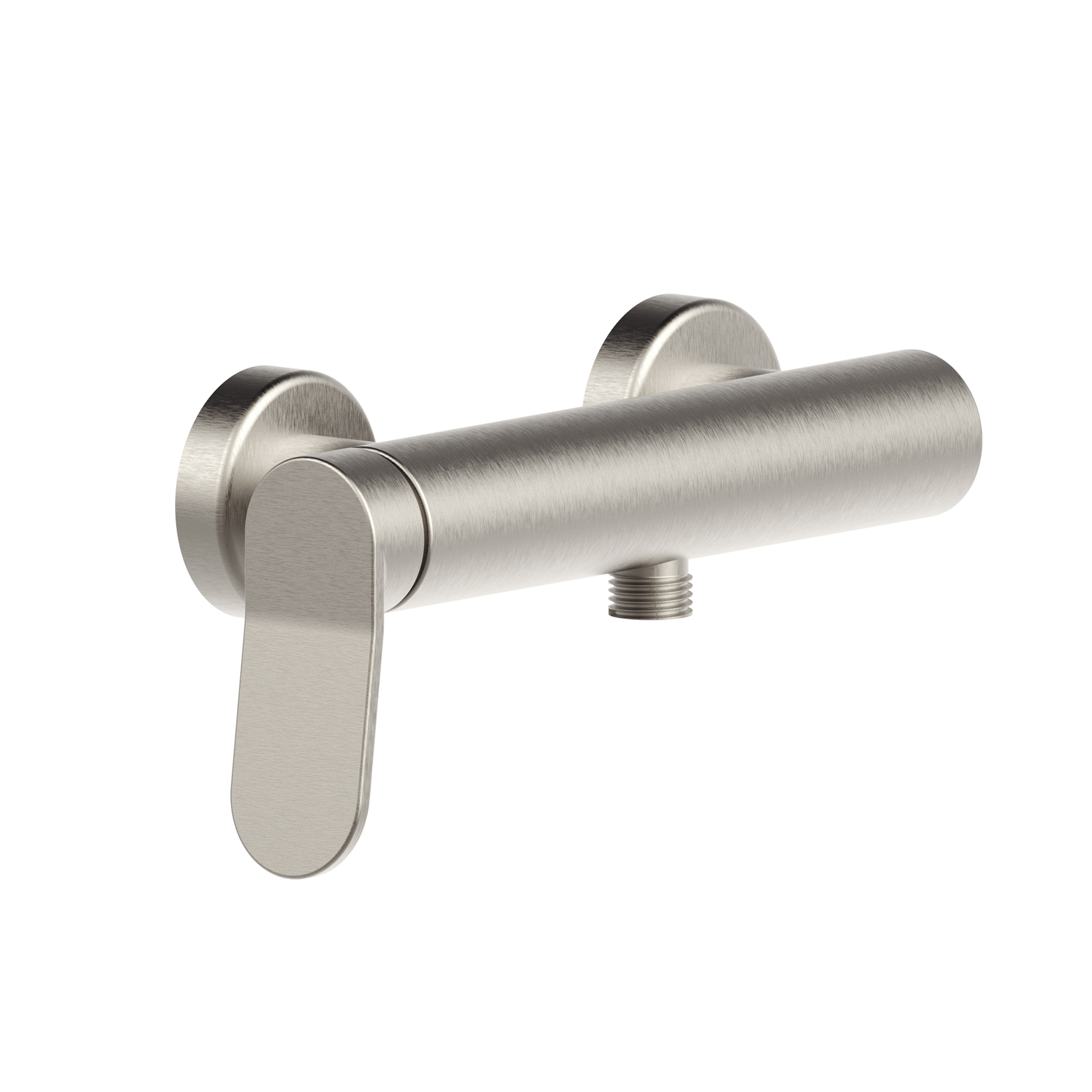 MITIGEUR DE DOUCHE MONOCOMMANDE AVEC RACCORD INFÉRIEUR, SANS FLEXIBLE NI DOUCHETTE.