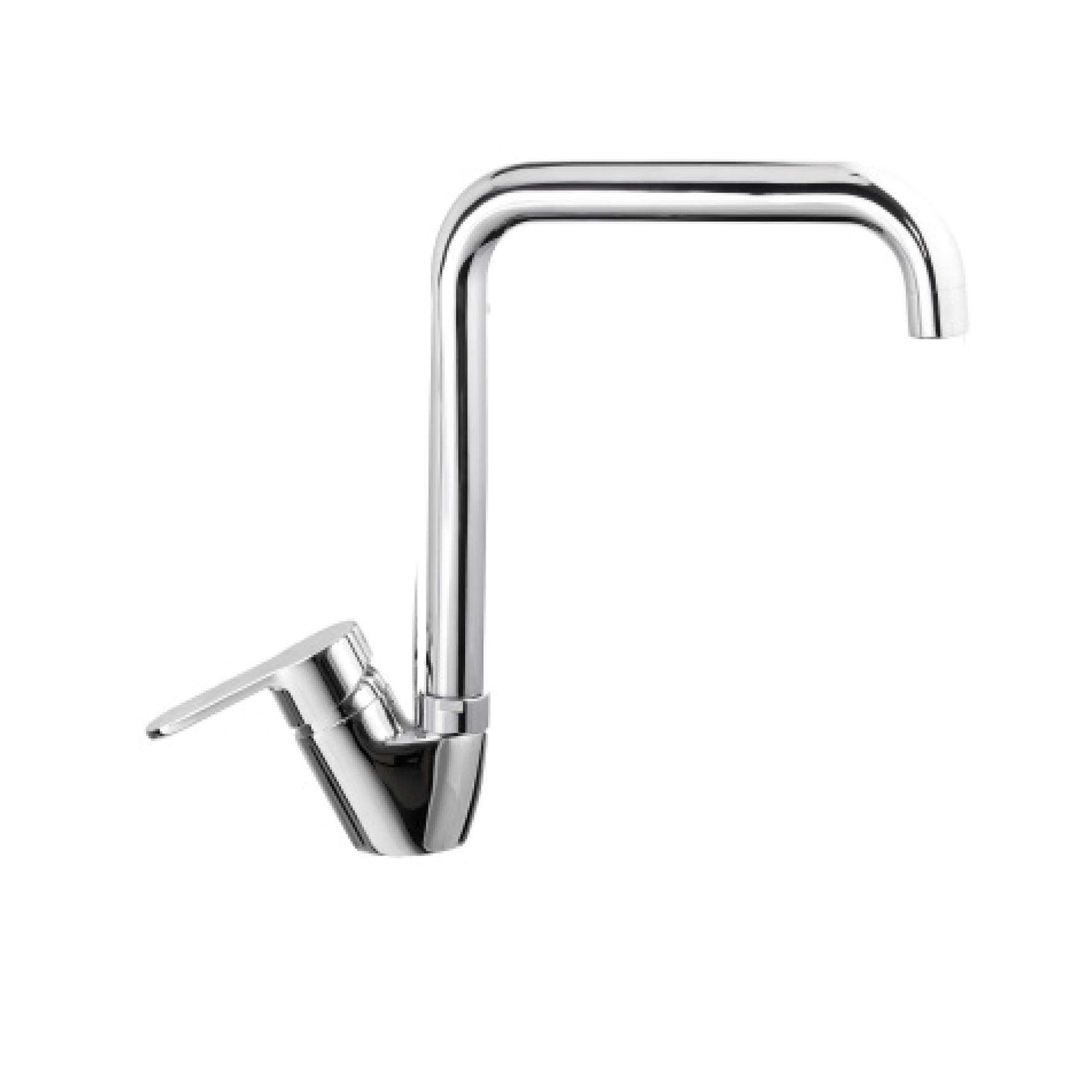 SINGLE-LEVER SINK MIXER WITH SWIVEL SPOUT.