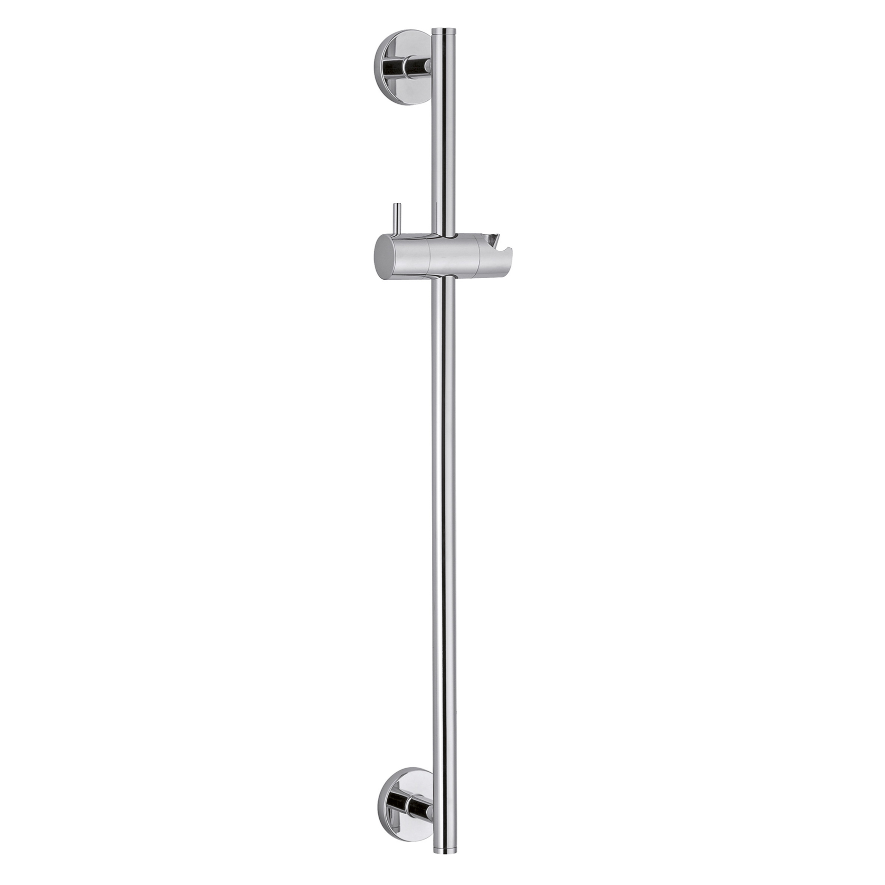 BARRA DE DUCHA DE LATON, Ø 18MM, CON SOPORTE DE DUCHA REGULABLE EN ABS.