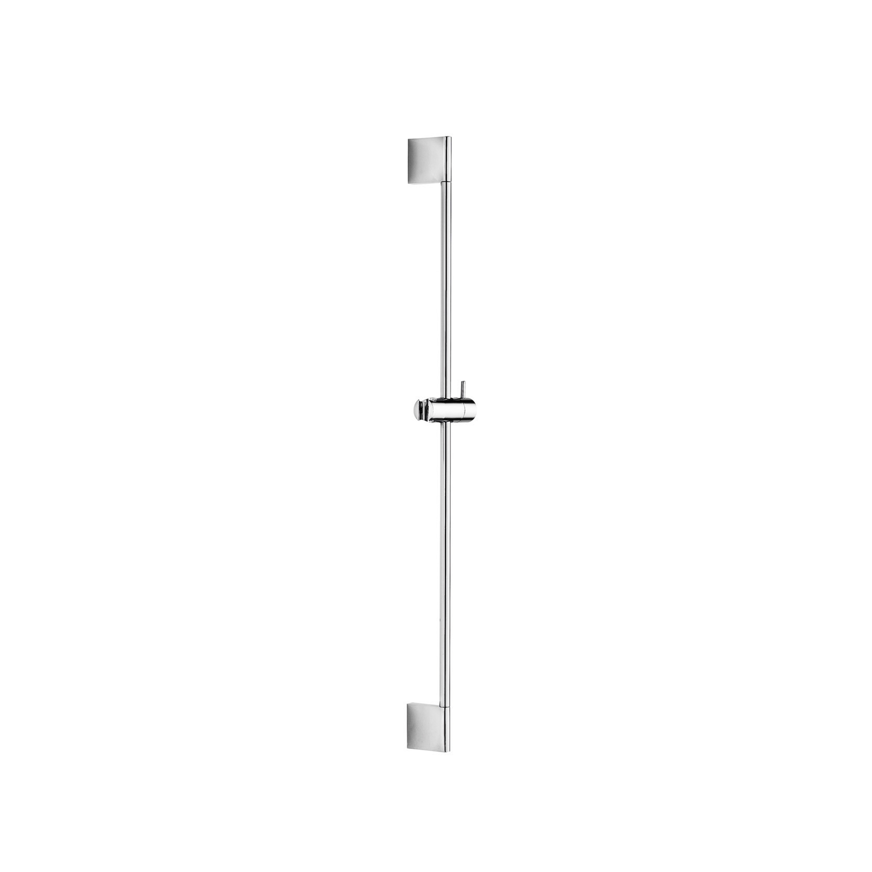 DUSCHSTANGE AUS MESSING, Ø 14 MM, MIT VERSTELLBARER ABS-DUSCHSTÜTZE.