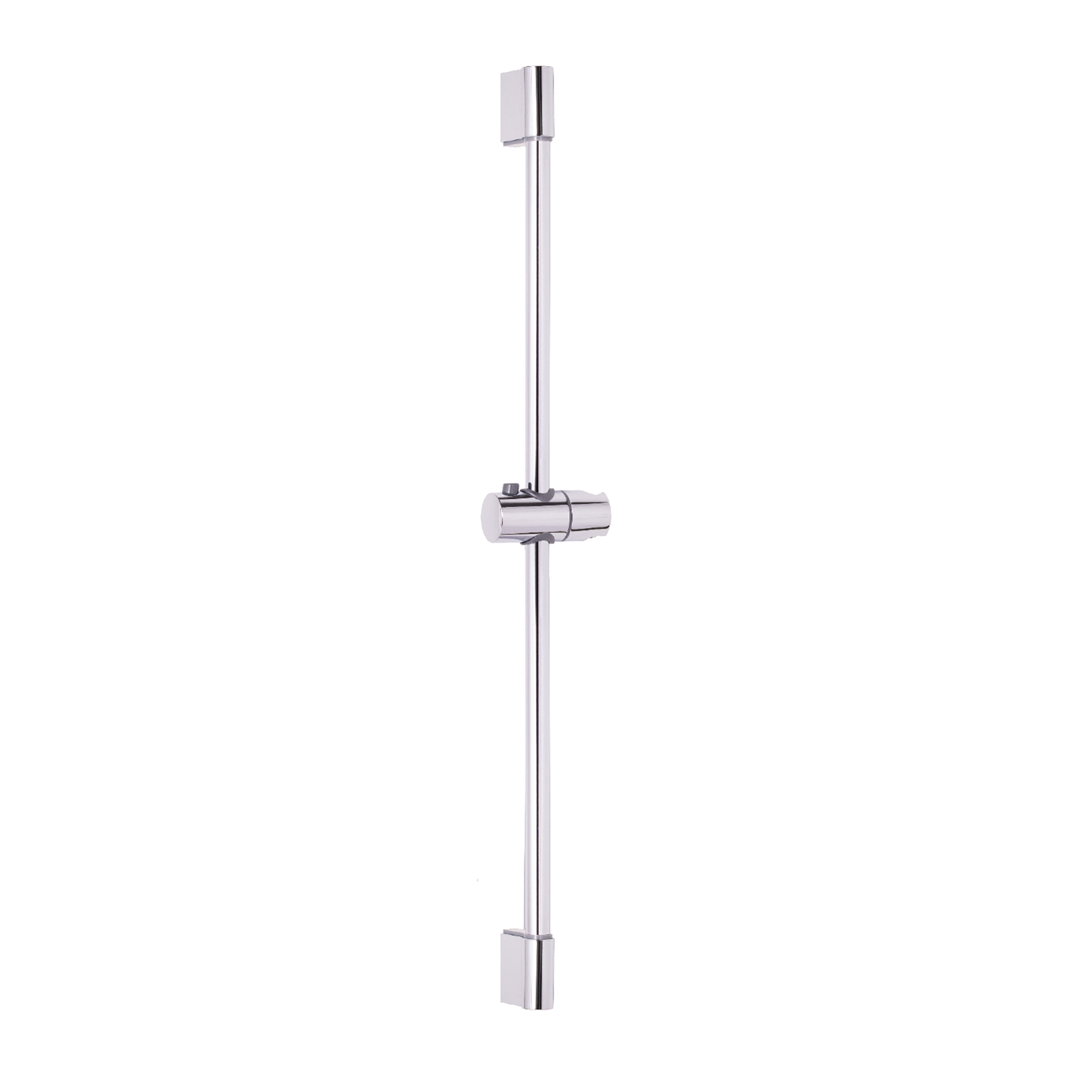 BARRA DE DUCHA DE LATON, Ø 22MM, CON SOPORTE DE DUCHA REGULABLE EN ABS.