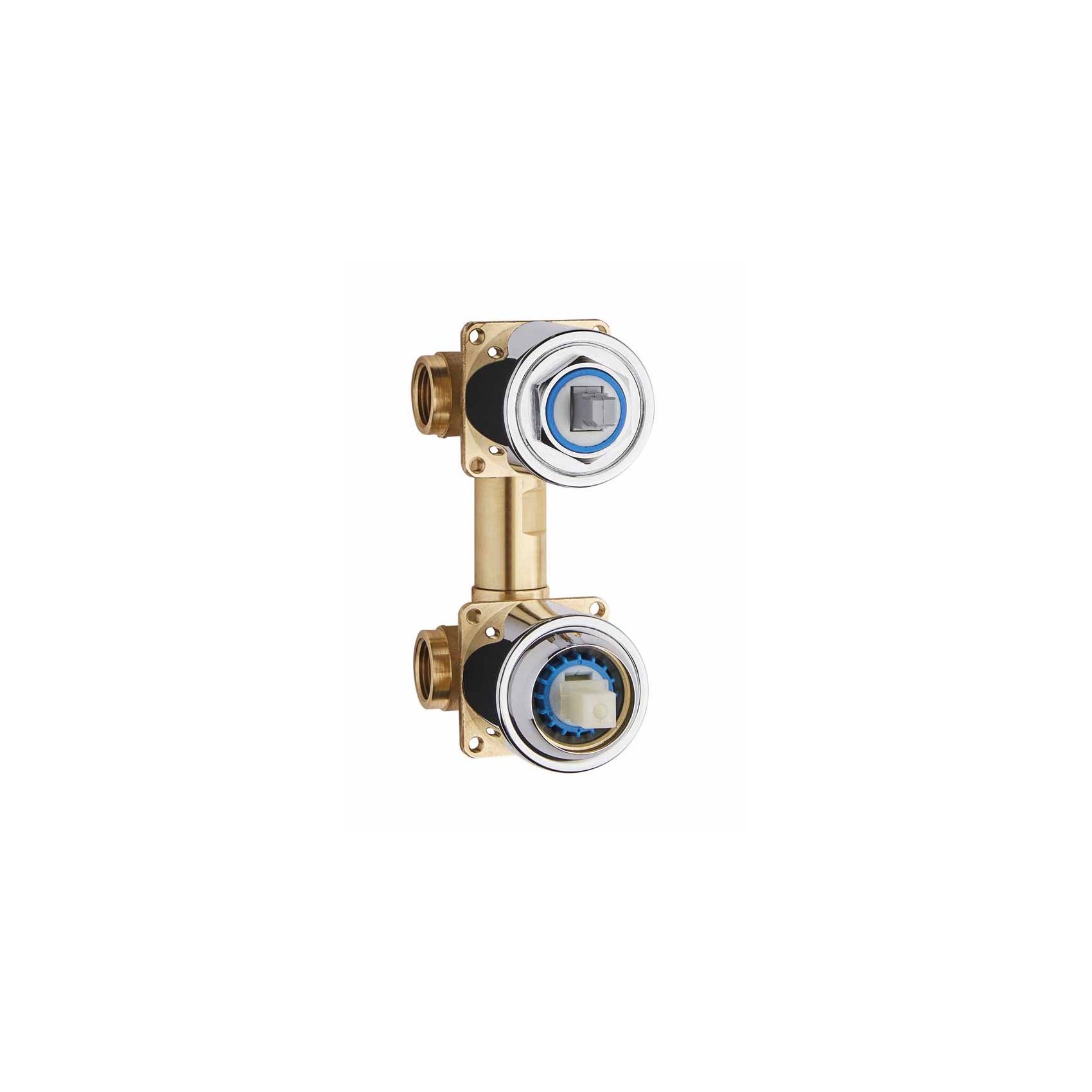 UNICO, CORPO DA INCASSO PER MISCELATORE MONOCOMANDO PER DOCCIA MULTI-FUNZIONE CON DEVIATORE A 2 USCITE E DISCHI IN CERAMICA