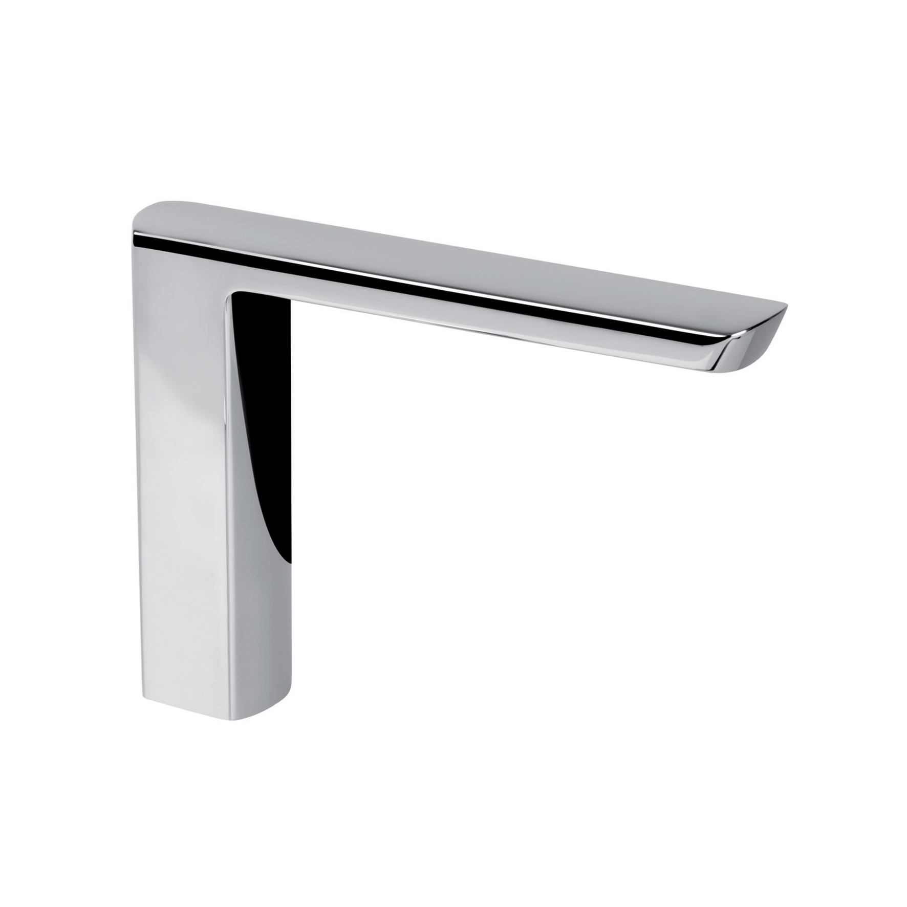 ELECTRONIC TAP NO SENSOR FOR SINK WITH ANTI-VANDAL SYSTEM, FILTER TAPS, WITHOUT DRAIN. PREMIXED TAP WITH BISTABLE SOLENOID VALVE (1 HOT WATER INLET, 1 COLD WATER INLET) AND 6V LITHIUM BATTERY POWERED.