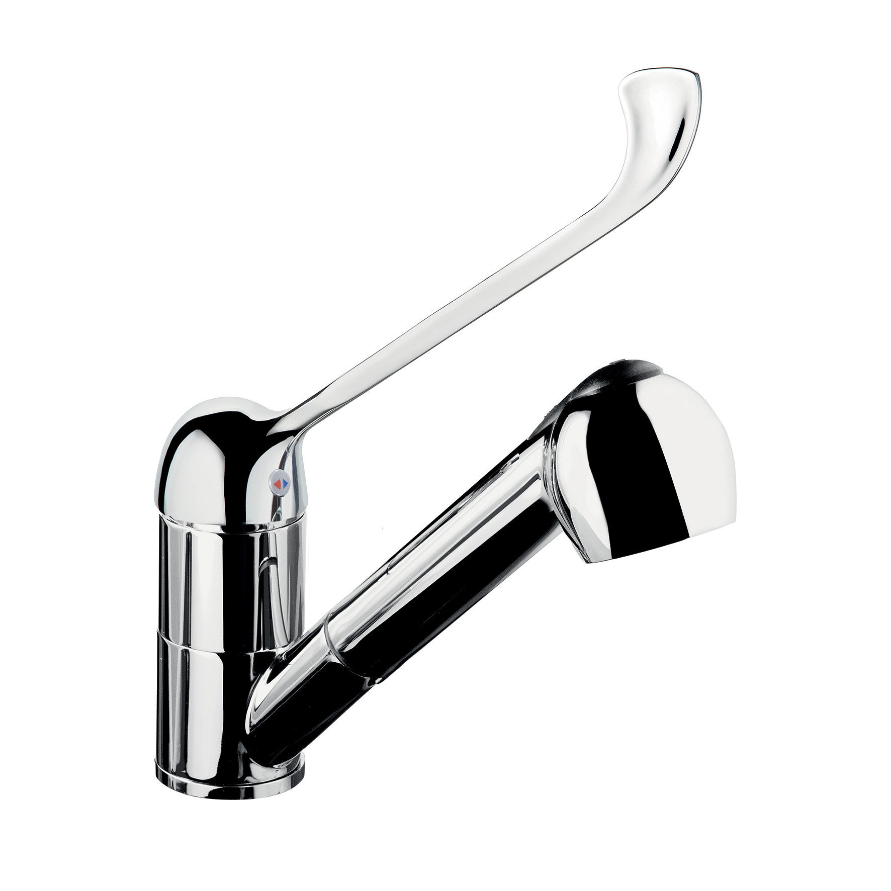 MEZCLADOR MONOCOMANDO DE FREGADERO CON DUCHA EXTRAÍBLE.