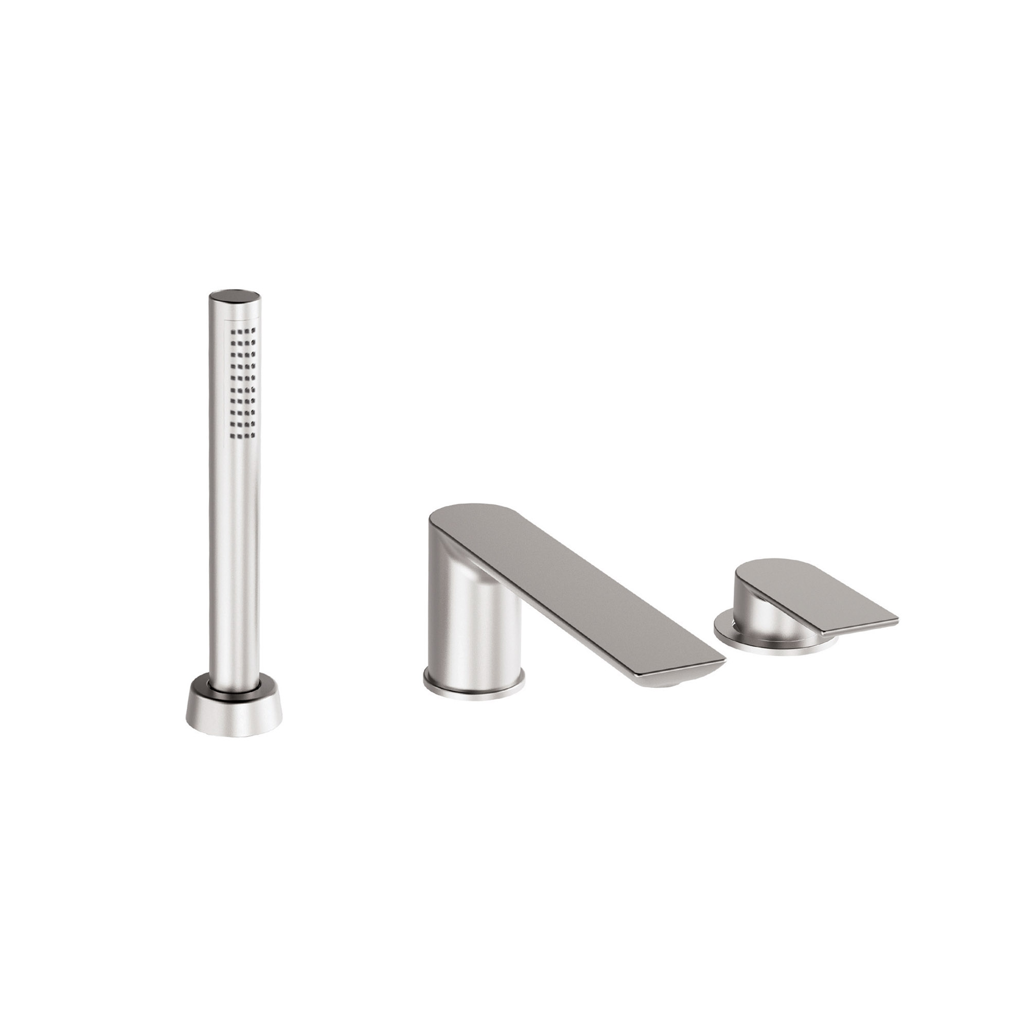JUEGO DE BAÑERA DE MESA DE 3 ORIFICIOS CON MEZCLADOR MONOMANDO, CAÑO DESVIADOR, MANGUERA FLEXIBLE GLISS DE 1,5M Y MANO DE DUCHA.