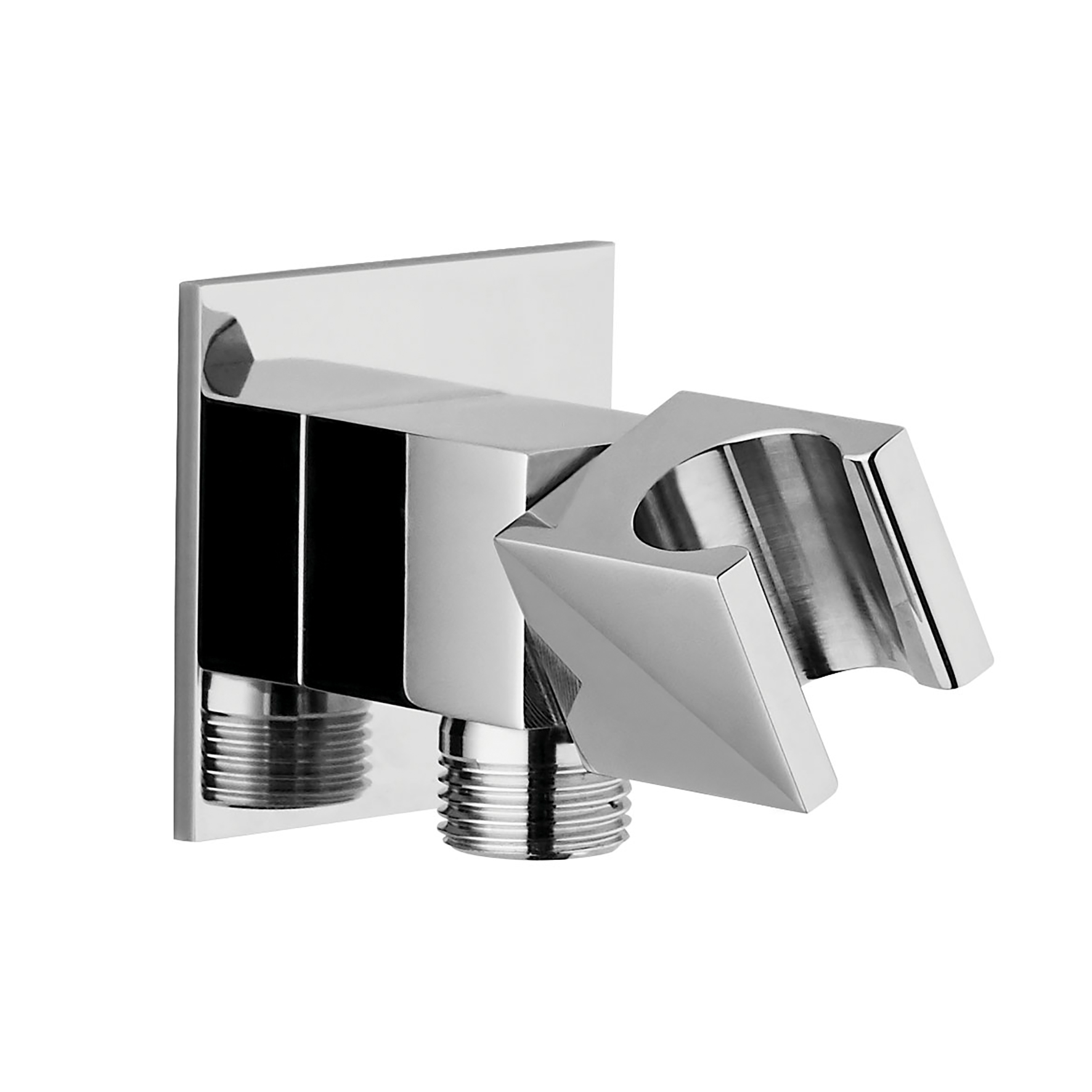 ADJUSTABLE BRASS SHOWER SUPPORT WITH DISPENSER.