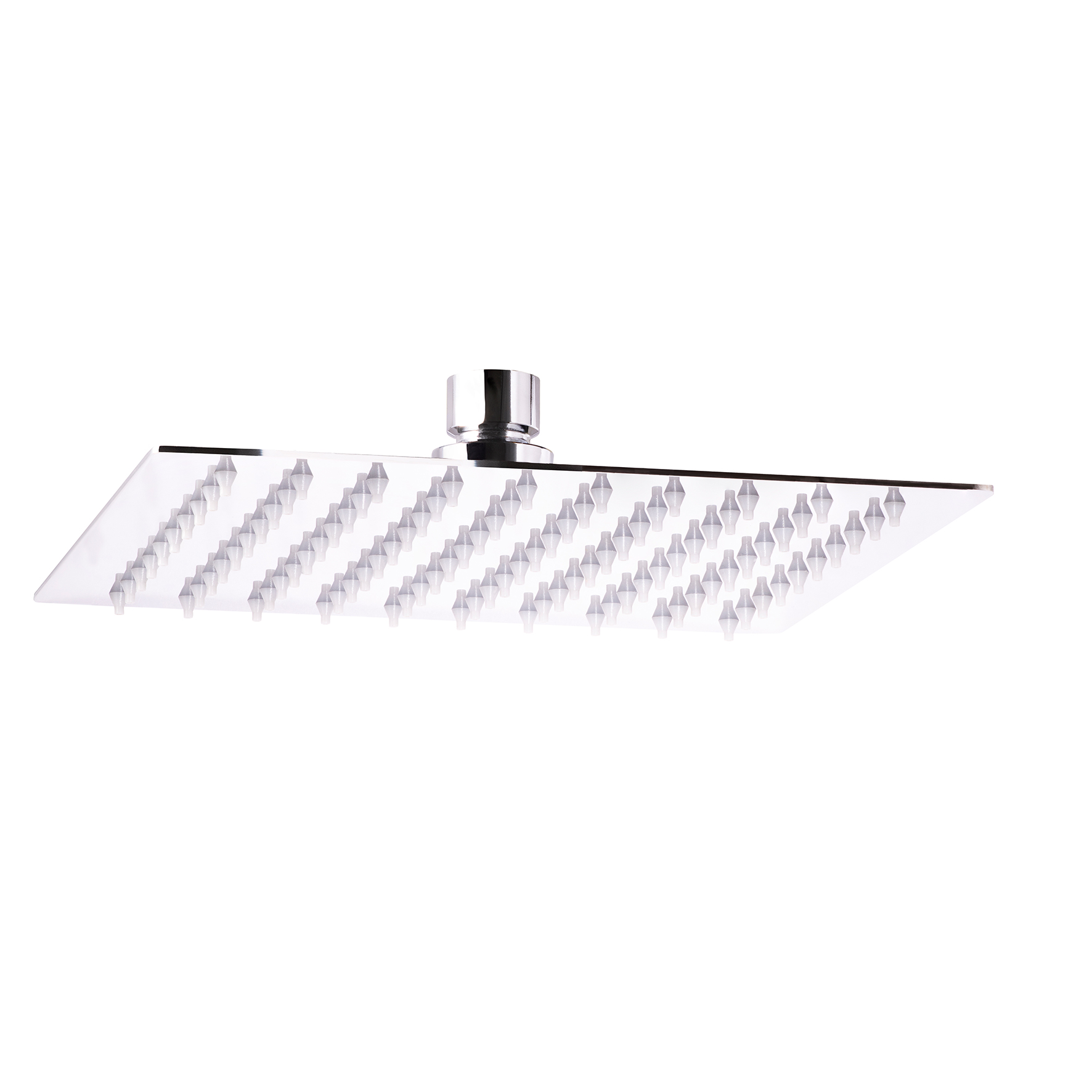 ROCA DE DUCHA CUADRADA DE ACERO INOXIDABLE, 200X200MM.